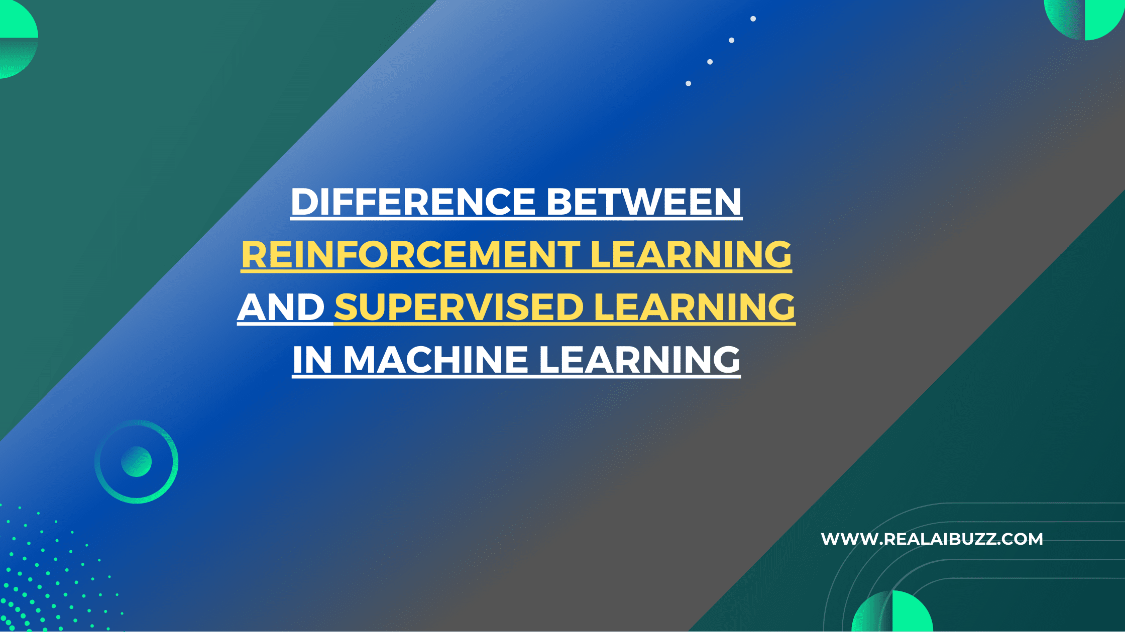 Difference between Reinforcement Learning and Supervised Learning in Machine Learning